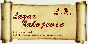 Lazar Makojević vizit kartica